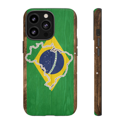Brazil Flag Phone Map Case Protective Tough Cover Flag of Brazil Samsung Brazilian Pride Hard Plastic Back Brazil Flag Cover