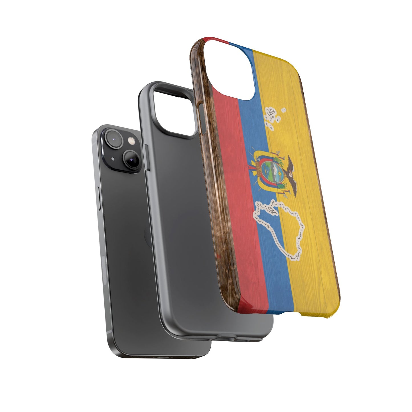 Ecuador Flag Phone Map Case Protective Tough Cover Flag of Ecuador Samsung Ecuadorian Pride Hard Plastic Back Ecuadorian Flag Cover
