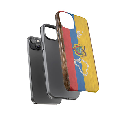 Ecuador Flag Phone Map Case Protective Tough Cover Flag of Ecuador Samsung Ecuadorian Pride Hard Plastic Back Ecuadorian Flag Cover