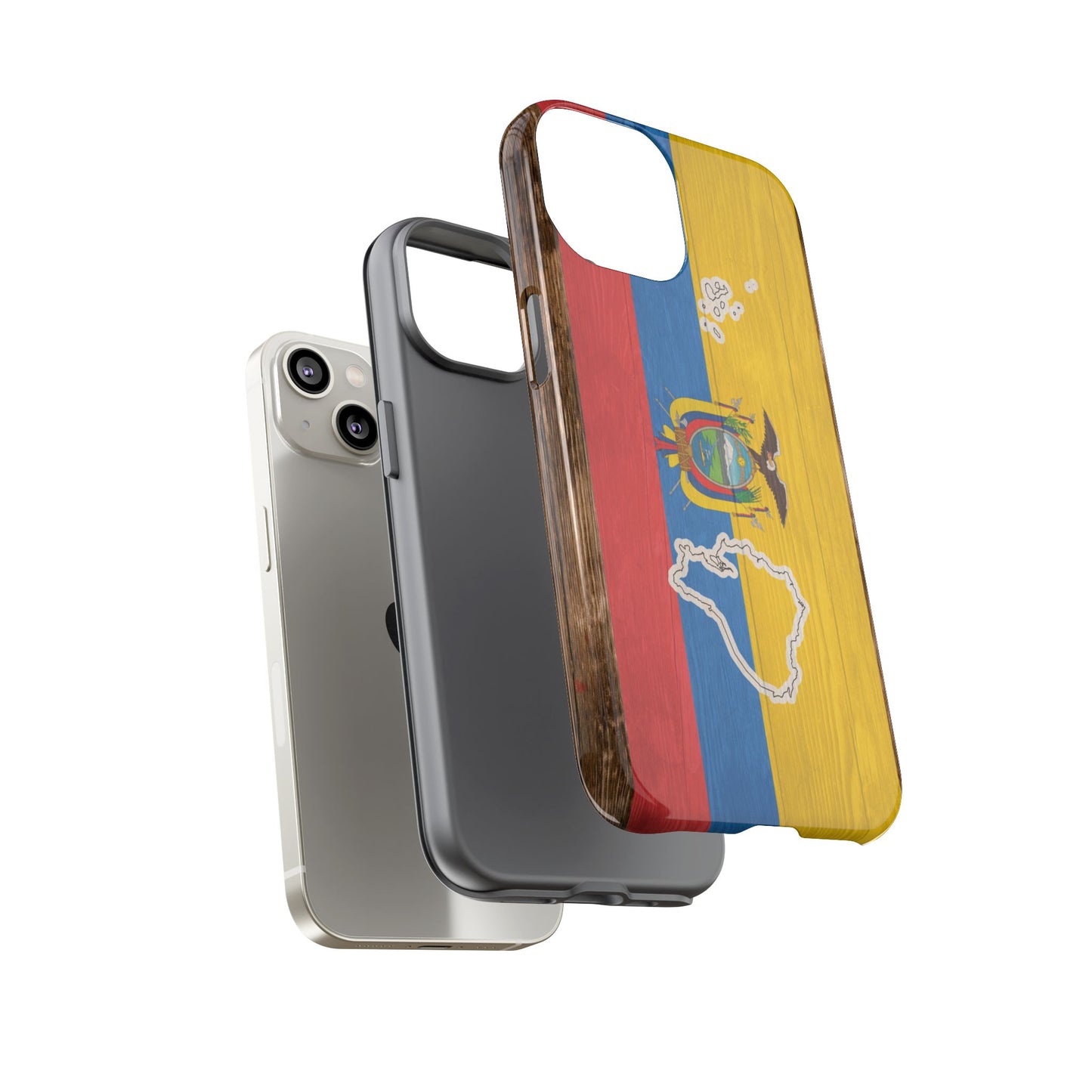 Ecuador Flag Phone Map Case Protective Tough Cover Flag of Ecuador Samsung Ecuadorian Pride Hard Plastic Back Ecuadorian Flag Cover