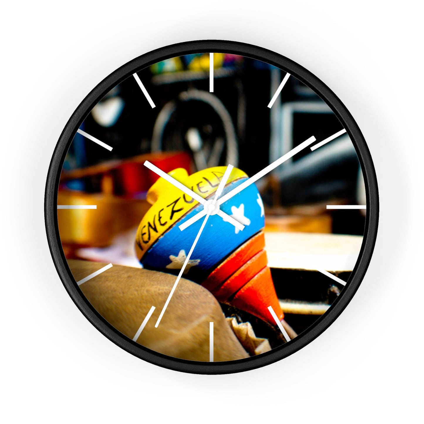 Venezuela Flag Wall Clock Unique Vibrant Wall Art Crafted with Premium Materials Great for Venezuelan Pride Venezuela Souvenir