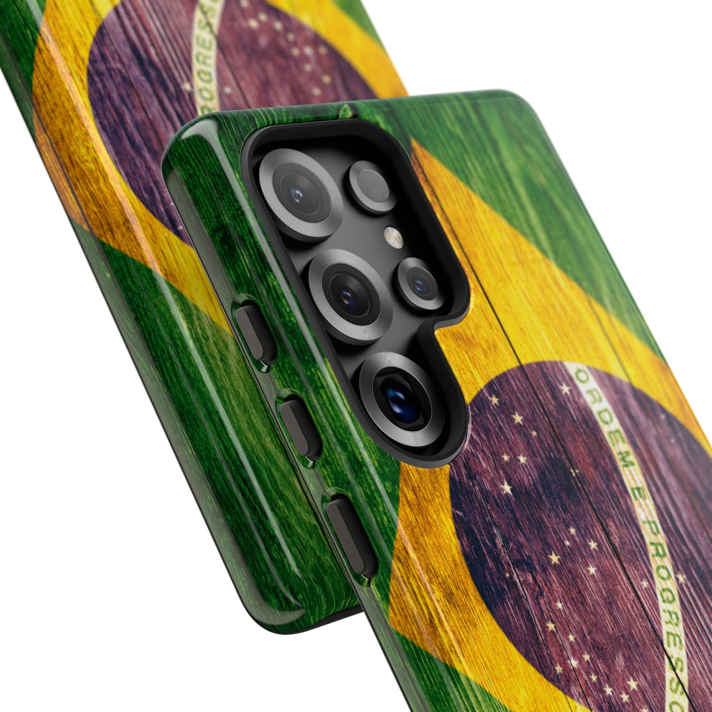 Brazil Phone Case Protective Tough Cover Flag of Brazil Samsung Brazilian Pride Hard Plastic Back Brazil Flag Cover IPhone Souvenir Gift Protective Case