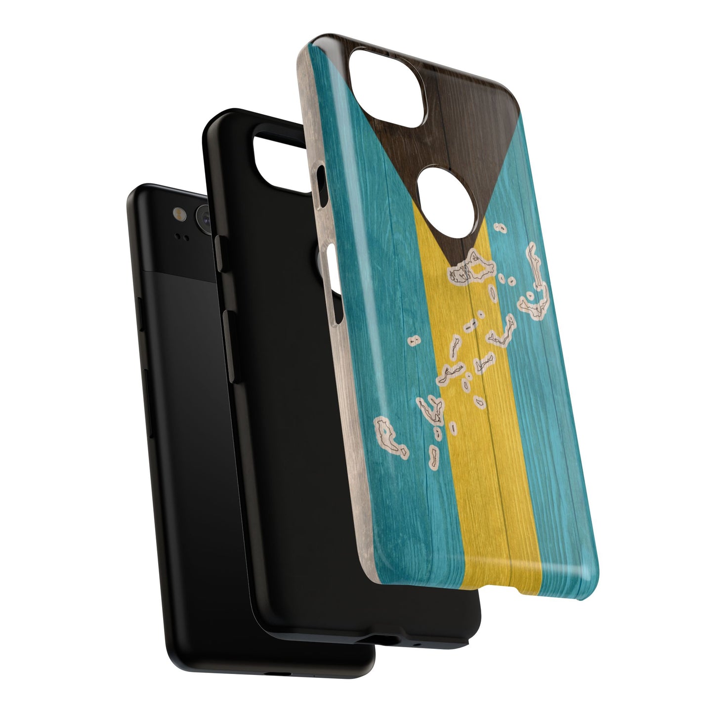 Bahamas Flag Phone Map Case Protective Tough Cover Flag of Bahamas Samsung Bahamian Pride Hard Plastic Back Bahamas Flag Cover