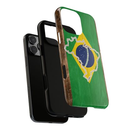 Brazil Flag Phone Map Case Protective Tough Cover Flag of Brazil Samsung Brazilian Pride Hard Plastic Back Brazil Flag Cover