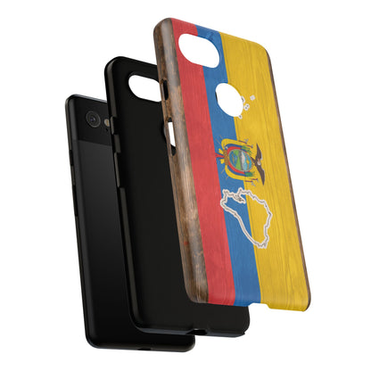 Ecuador Flag Phone Map Case Protective Tough Cover Flag of Ecuador Samsung Ecuadorian Pride Hard Plastic Back Ecuadorian Flag Cover