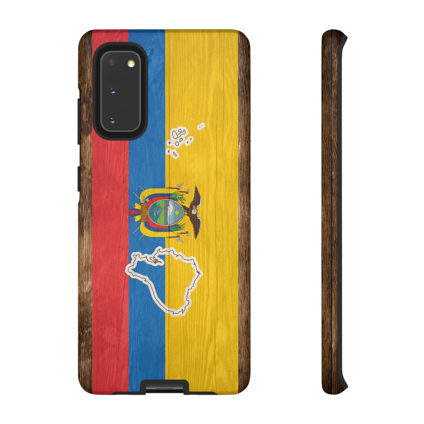 Ecuador Flag Phone Map Case Protective Tough Cover Flag of Ecuador Samsung Ecuadorian Pride Hard Plastic Back Ecuadorian Flag Cover