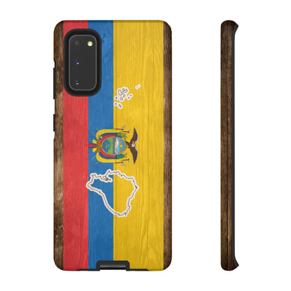 Ecuador Flag Phone Map Case Protective Tough Cover Flag of Ecuador Samsung Ecuadorian Pride Hard Plastic Back Ecuadorian Flag Cover