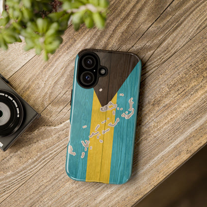 Bahamas Flag Phone Map Case Protective Tough Cover Flag of Bahamas Samsung Bahamian Pride Hard Plastic Back Bahamas Flag Cover
