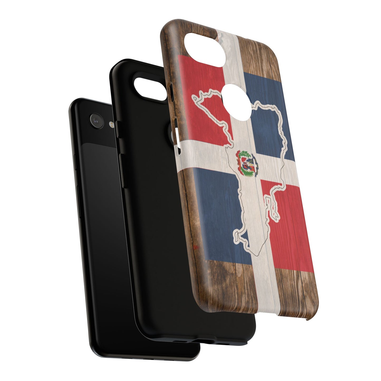 Dominican Republic Flag Phone Map Case Protective Tough Cover Flag of Dominican Pride Hard Plastic Back DR Flag Cover Dominicana