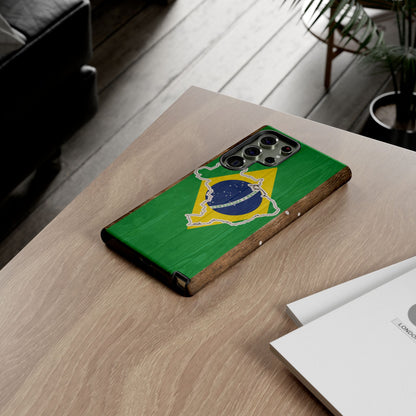 Brazil Flag Phone Map Case Protective Tough Cover Flag of Brazil Samsung Brazilian Pride Hard Plastic Back Brazil Flag Cover