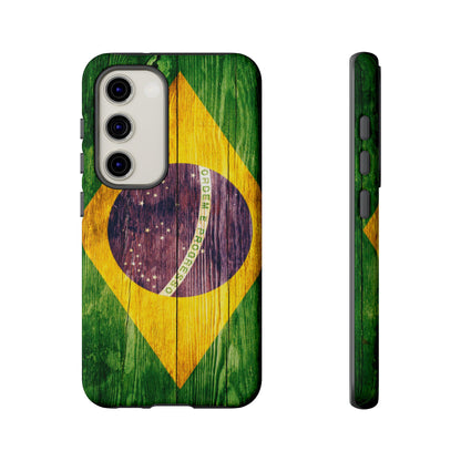 Brazil Phone Case Protective Tough Cover Flag of Brazil Samsung Brazilian Pride Hard Plastic Back Brazil Flag Cover IPhone Souvenir Gift Protective Case