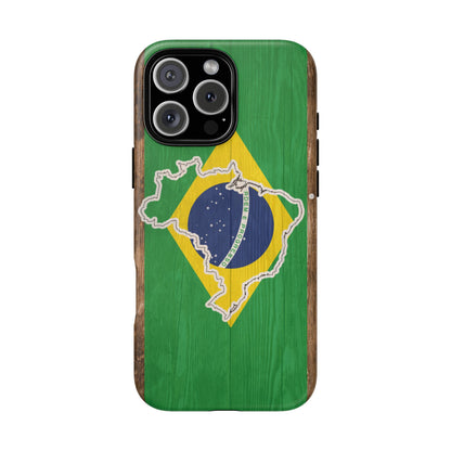 Brazil Flag Phone Map Case Protective Tough Cover Flag of Brazil Samsung Brazilian Pride Hard Plastic Back Brazil Flag Cover
