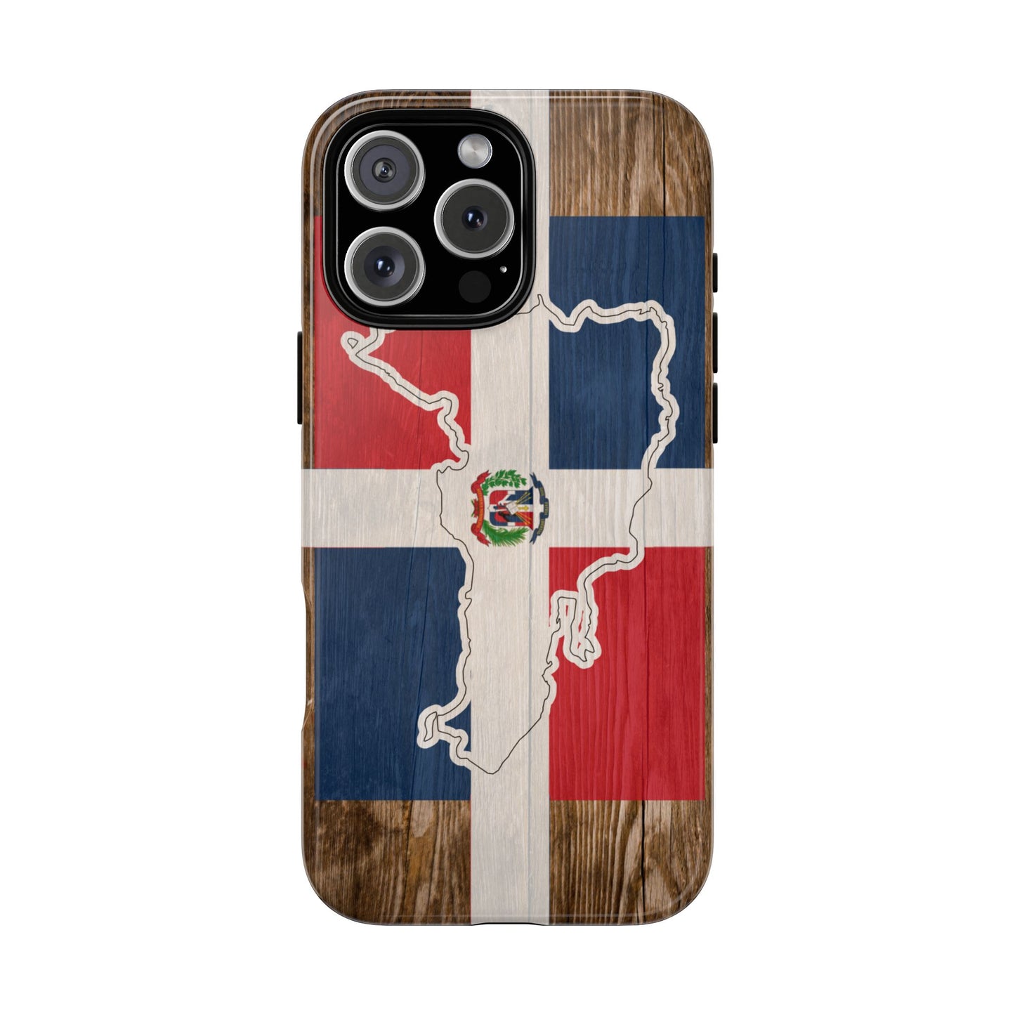 Dominican Republic Flag Phone Map Case Protective Tough Cover Flag of Dominican Pride Hard Plastic Back DR Flag Cover Dominicana