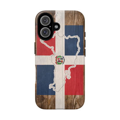 Dominican Republic Flag Phone Map Case Protective Tough Cover Flag of Dominican Pride Hard Plastic Back DR Flag Cover Dominicana