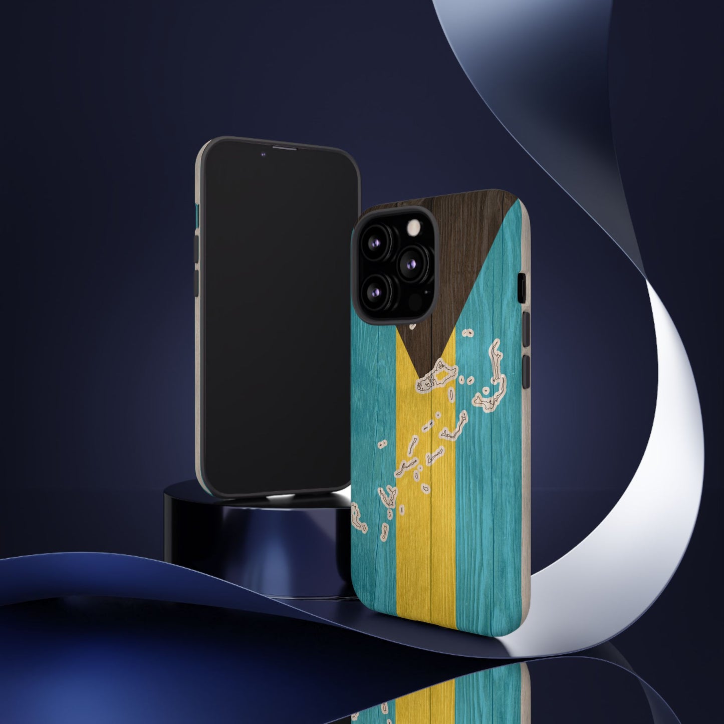 Bahamas Flag Phone Map Case Protective Tough Cover Flag of Bahamas Samsung Bahamian Pride Hard Plastic Back Bahamas Flag Cover