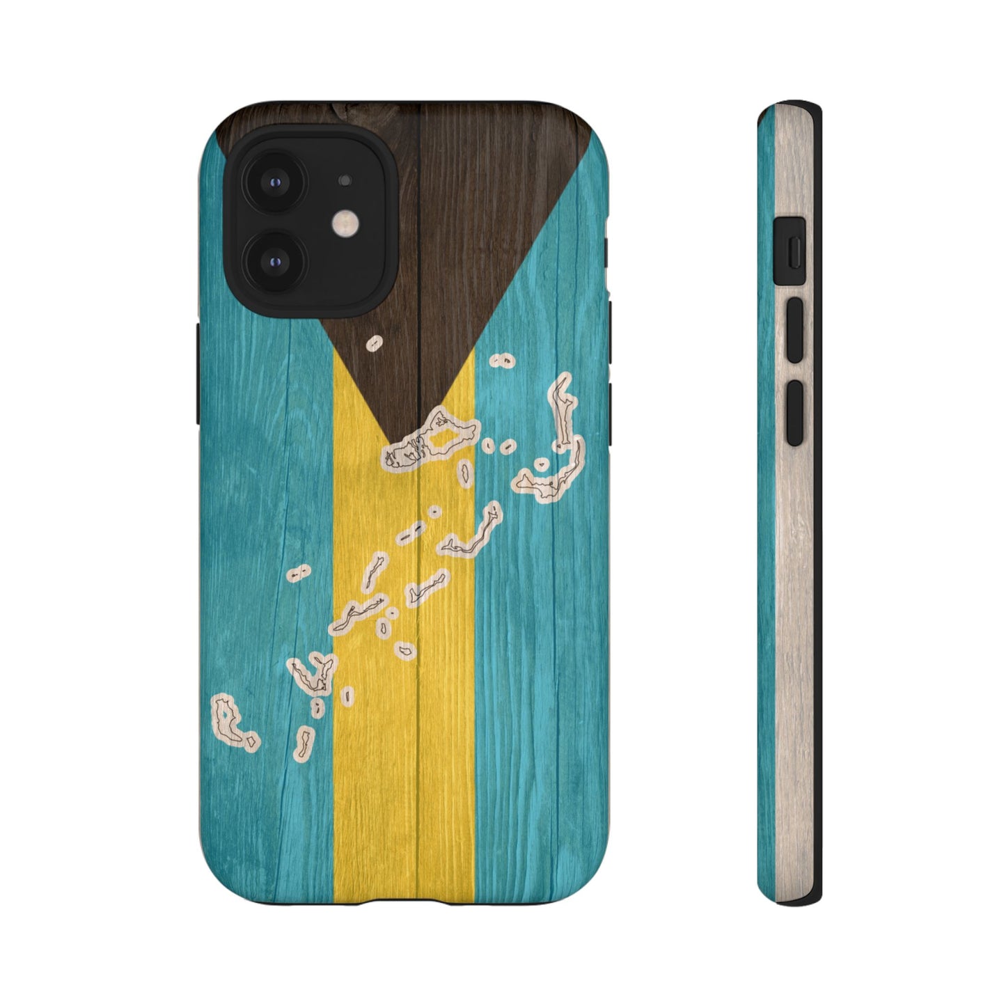 Bahamas Flag Phone Map Case Protective Tough Cover Flag of Bahamas Samsung Bahamian Pride Hard Plastic Back Bahamas Flag Cover