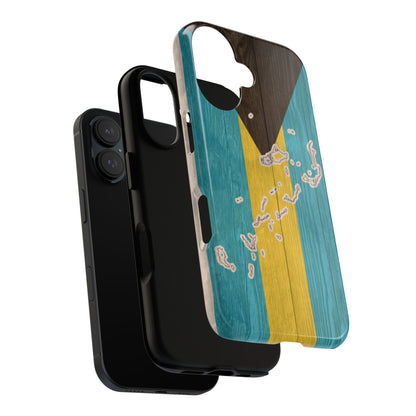 Bahamas Flag Phone Map Case Protective Tough Cover Flag of Bahamas Samsung Bahamian Pride Hard Plastic Back Bahamas Flag Cover