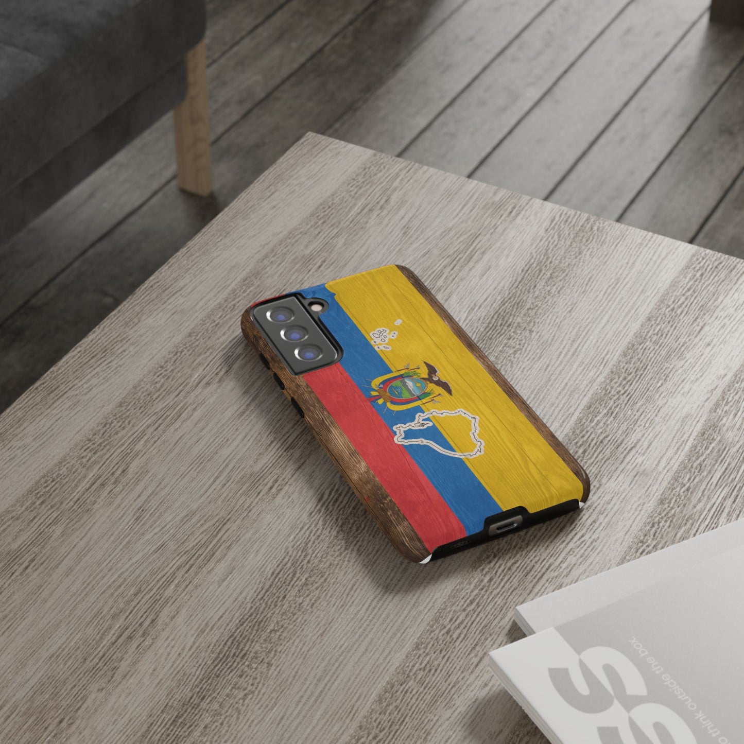 Ecuador Flag Phone Map Case Protective Tough Cover Flag of Ecuador Samsung Ecuadorian Pride Hard Plastic Back Ecuadorian Flag Cover
