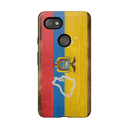 Ecuador Flag Phone Map Case Protective Tough Cover Flag of Ecuador Samsung Ecuadorian Pride Hard Plastic Back Ecuadorian Flag Cover