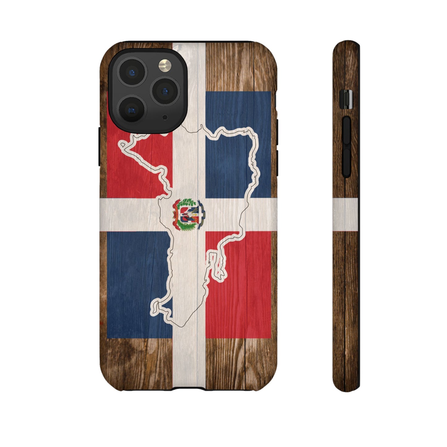 Dominican Republic Flag Phone Map Case Protective Tough Cover Flag of Dominican Pride Hard Plastic Back DR Flag Cover Dominicana