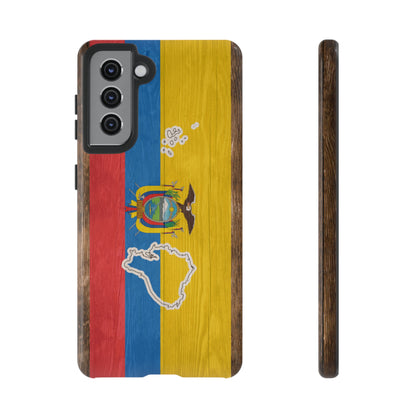 Ecuador Flag Phone Map Case Protective Tough Cover Flag of Ecuador Samsung Ecuadorian Pride Hard Plastic Back Ecuadorian Flag Cover