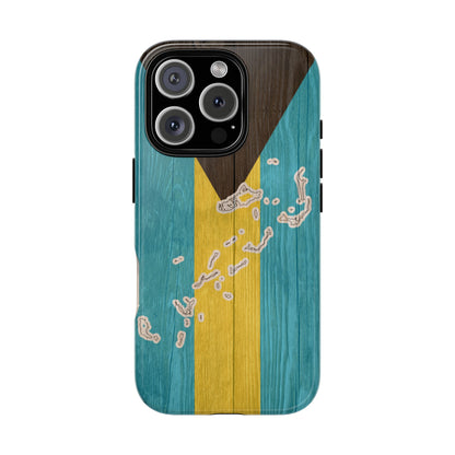 Bahamas Flag Phone Map Case Protective Tough Cover Flag of Bahamas Samsung Bahamian Pride Hard Plastic Back Bahamas Flag Cover