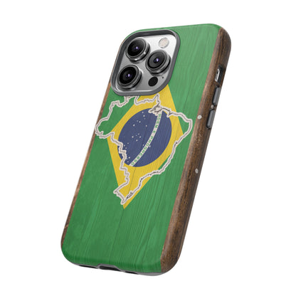 Brazil Flag Phone Map Case Protective Tough Cover Flag of Brazil Samsung Brazilian Pride Hard Plastic Back Brazil Flag Cover