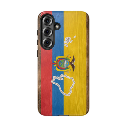 Ecuador Flag Phone Map Case Protective Tough Cover Flag of Ecuador Samsung Ecuadorian Pride Hard Plastic Back Ecuadorian Flag Cover