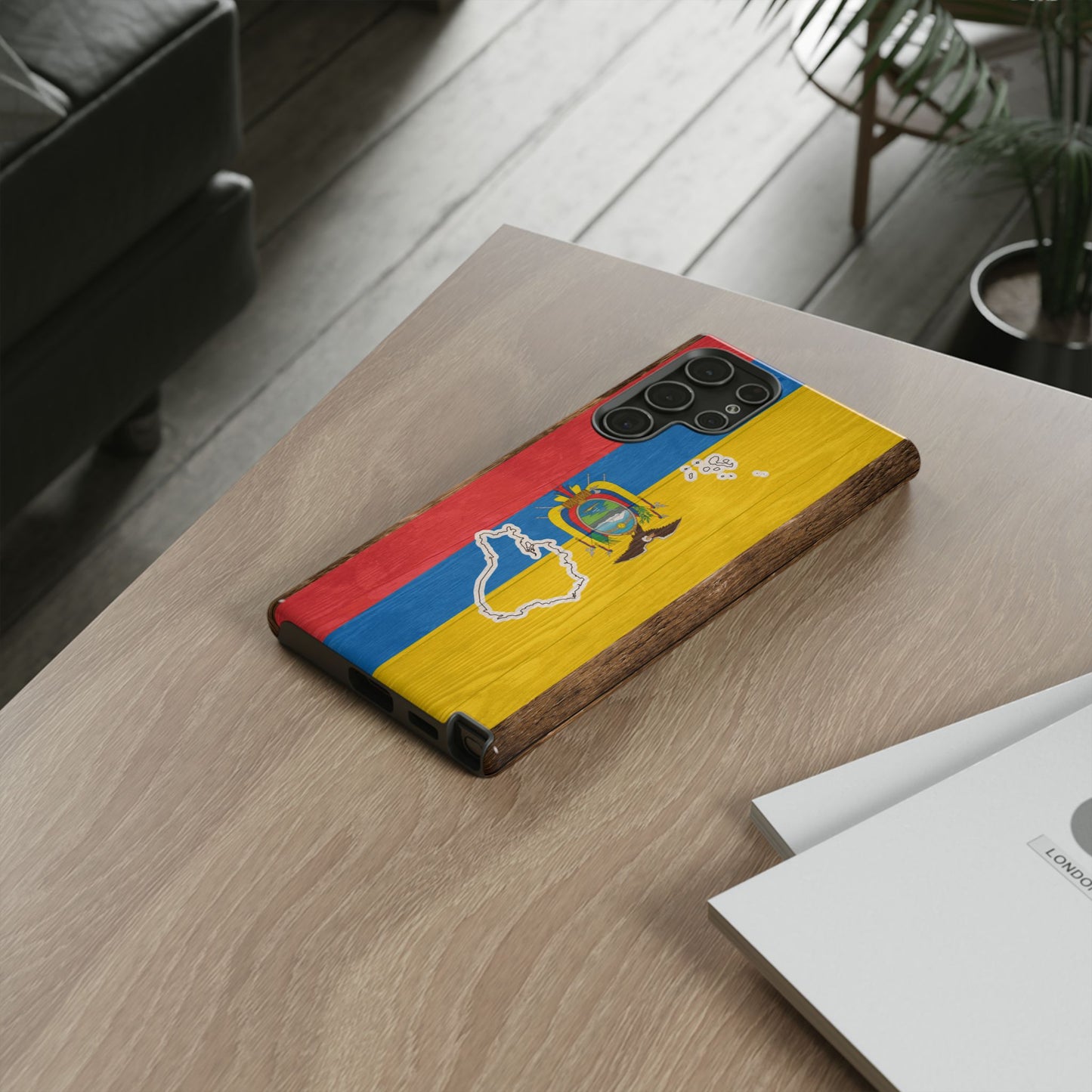 Ecuador Flag Phone Map Case Protective Tough Cover Flag of Ecuador Samsung Ecuadorian Pride Hard Plastic Back Ecuadorian Flag Cover