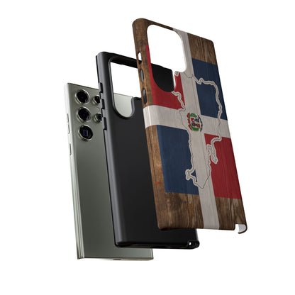 Dominican Republic Flag Phone Map Case Protective Tough Cover Flag of Dominican Pride Hard Plastic Back DR Flag Cover Dominicana
