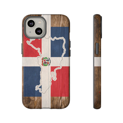 Dominican Republic Flag Phone Map Case Protective Tough Cover Flag of Dominican Pride Hard Plastic Back DR Flag Cover Dominicana