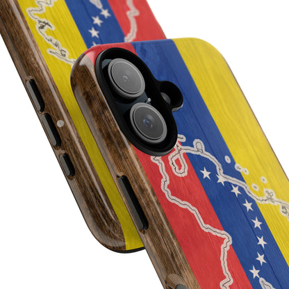 Venezuela Flag Phone Map Case Protective Tough Cover Flag of Venezuela Samsung Venezuelan Pride Hard Plastic Back Venezuela Map Cover