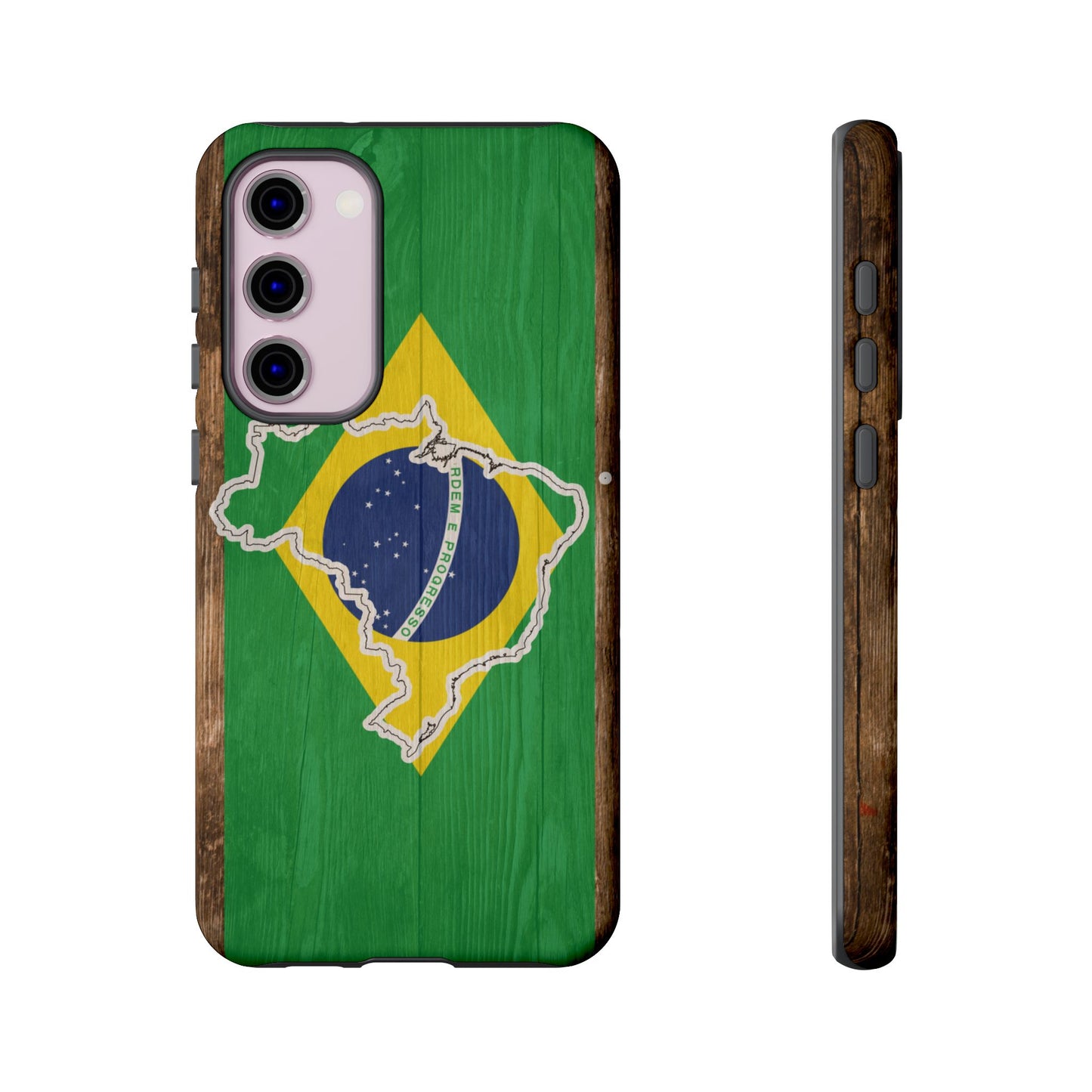 Brazil Flag Phone Map Case Protective Tough Cover Flag of Brazil Samsung Brazilian Pride Hard Plastic Back Brazil Flag Cover