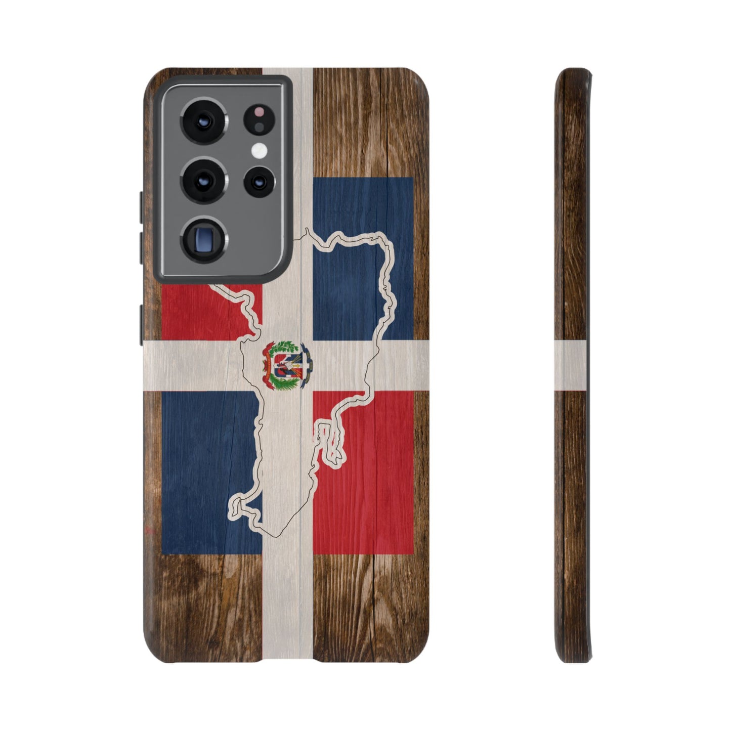 Dominican Republic Flag Phone Map Case Protective Tough Cover Flag of Dominican Pride Hard Plastic Back DR Flag Cover Dominicana
