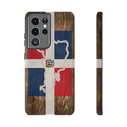 Dominican Republic Flag Phone Map Case Protective Tough Cover Flag of Dominican Pride Hard Plastic Back DR Flag Cover Dominicana