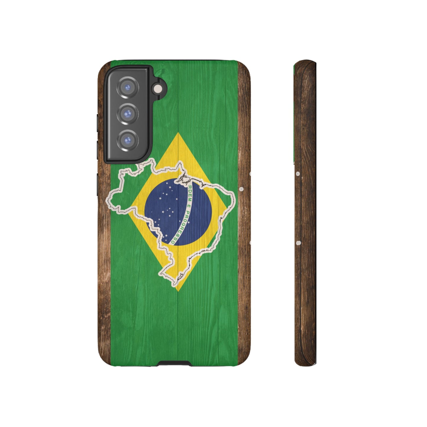 Brazil Flag Phone Map Case Protective Tough Cover Flag of Brazil Samsung Brazilian Pride Hard Plastic Back Brazil Flag Cover