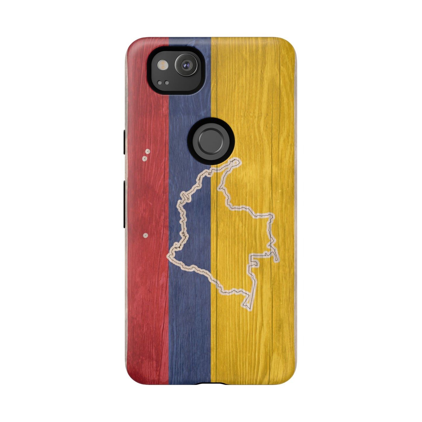 Colombian Flag Map Style iPhone Case Protective Tough Cover Flag of Colombia Samsung Colombian Pride Huawei Hard Plastic Back Colombia Phone