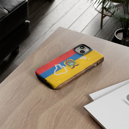 Ecuador Flag Phone Map Case Protective Tough Cover Flag of Ecuador Samsung Ecuadorian Pride Hard Plastic Back Ecuadorian Flag Cover