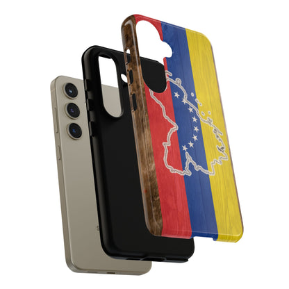 Venezuela Flag Phone Map Case Protective Tough Cover Flag of Venezuela Samsung Venezuelan Pride Hard Plastic Back Venezuela Map Cover