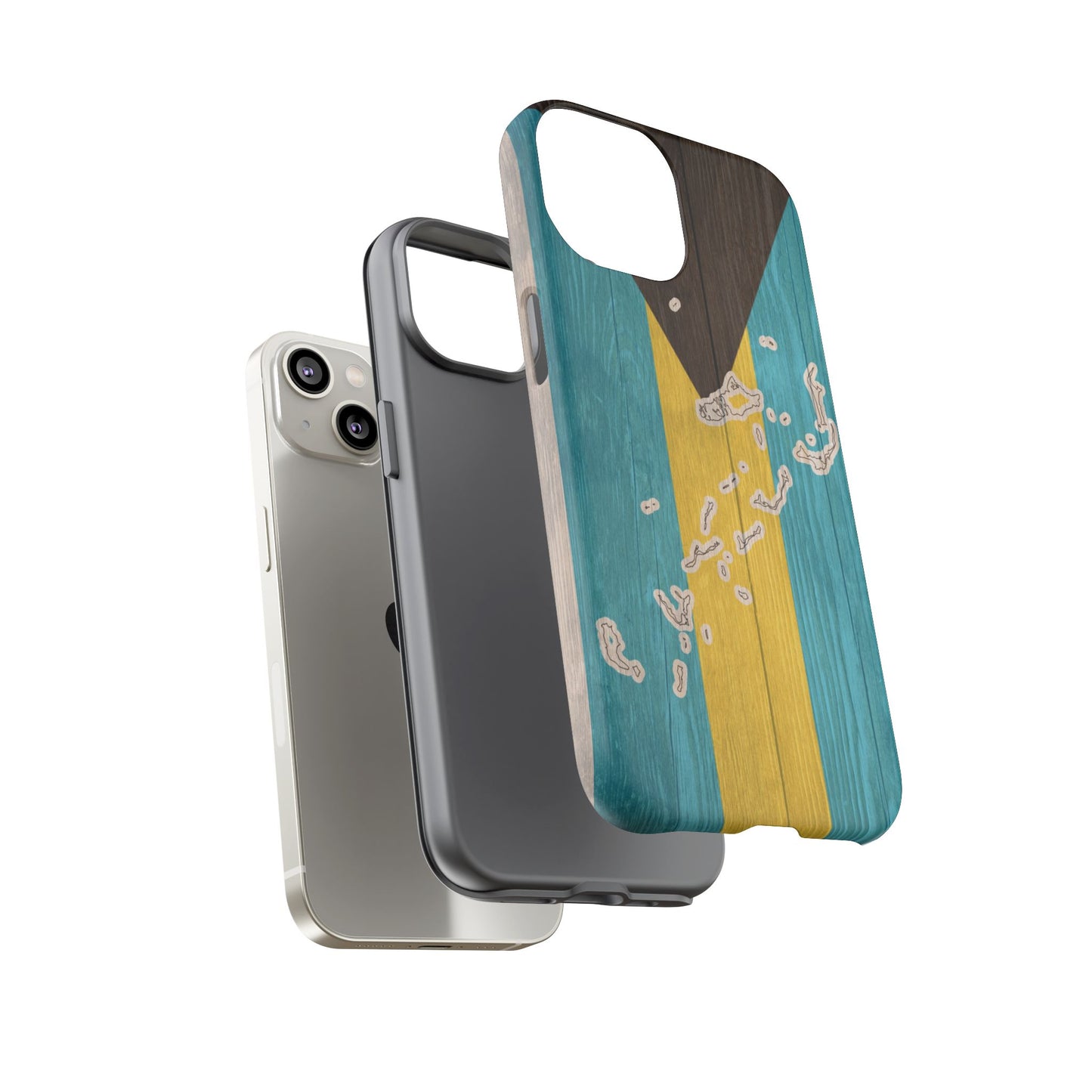 Bahamas Flag Phone Map Case Protective Tough Cover Flag of Bahamas Samsung Bahamian Pride Hard Plastic Back Bahamas Flag Cover