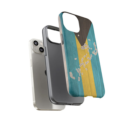 Bahamas Flag Phone Map Case Protective Tough Cover Flag of Bahamas Samsung Bahamian Pride Hard Plastic Back Bahamas Flag Cover