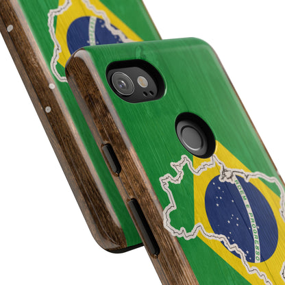 Brazil Flag Phone Map Case Protective Tough Cover Flag of Brazil Samsung Brazilian Pride Hard Plastic Back Brazil Flag Cover
