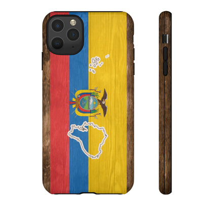 Ecuador Flag Phone Map Case Protective Tough Cover Flag of Ecuador Samsung Ecuadorian Pride Hard Plastic Back Ecuadorian Flag Cover