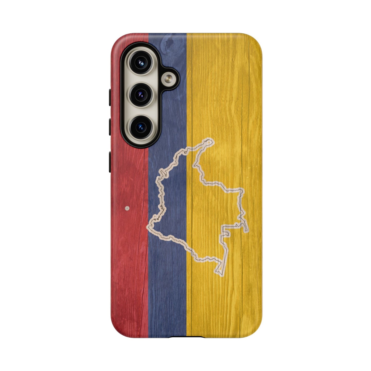 Colombian Flag Map Style iPhone Case Protective Tough Cover Flag of Colombia Samsung Colombian Pride Huawei Hard Plastic Back Colombia Phone
