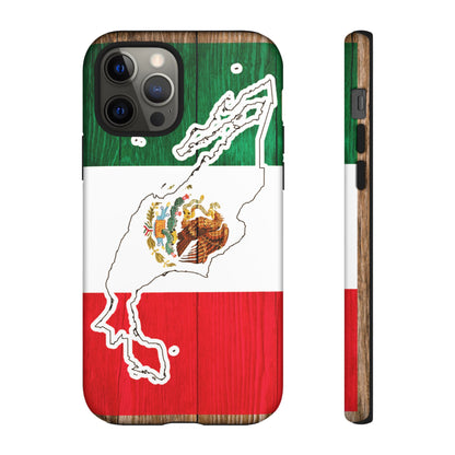 Phone Case, Mexican Flag Tough Case, Patriotic Mexico Phone Cover, Rugged Phone Protector, National Flag Phone Sleeve, Cinco de Mayo Gift