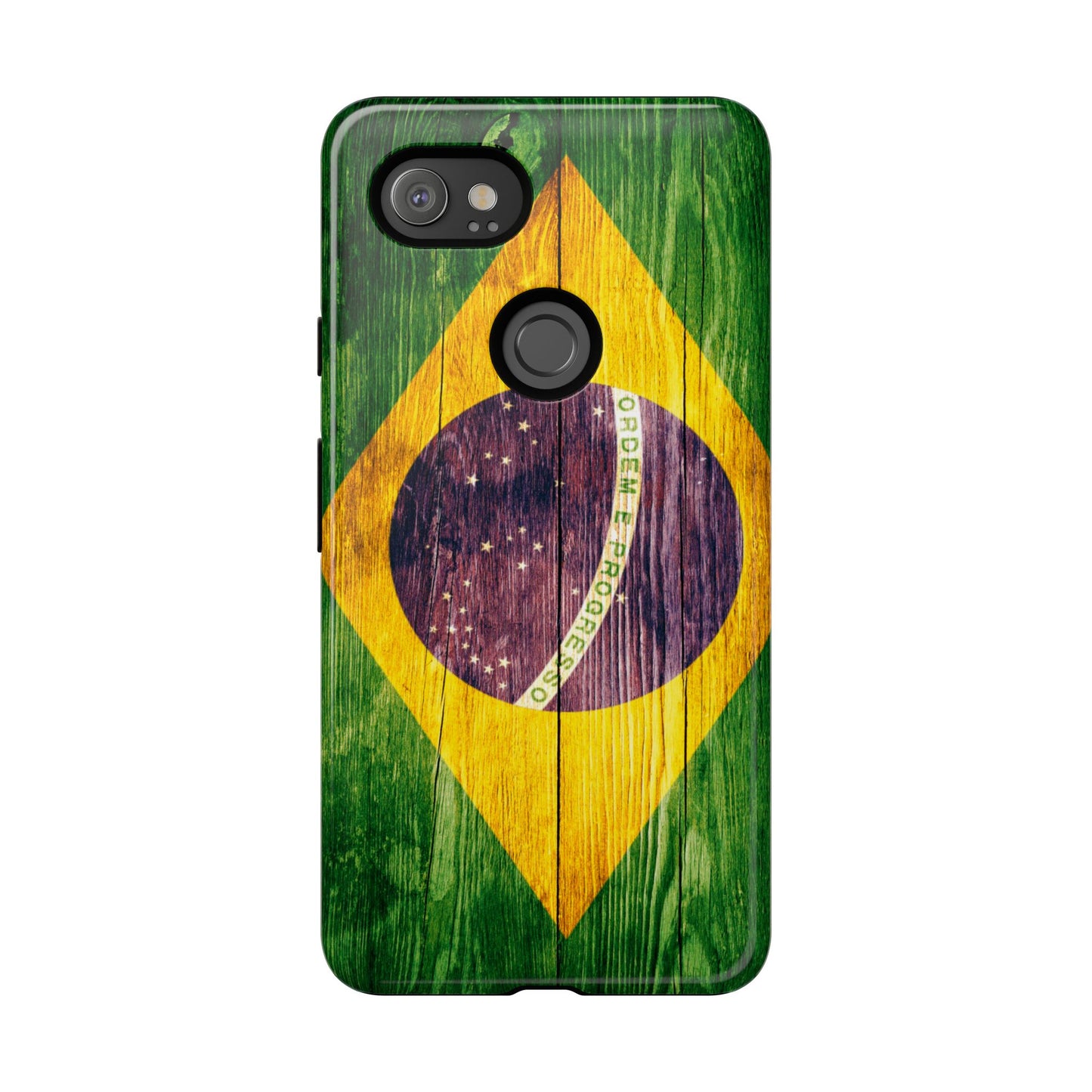 Brazil Phone Case Protective Tough Cover Flag of Brazil Samsung Brazilian Pride Hard Plastic Back Brazil Flag Cover IPhone Souvenir Gift Protective Case