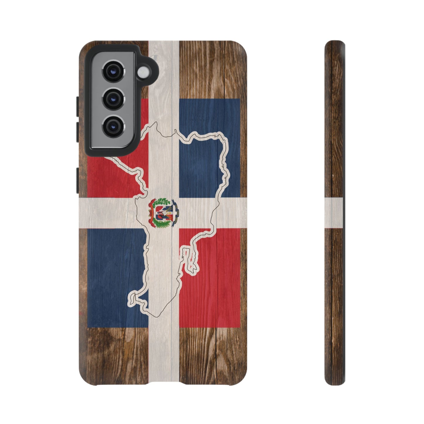 Dominican Republic Flag Phone Map Case Protective Tough Cover Flag of Dominican Pride Hard Plastic Back DR Flag Cover Dominicana