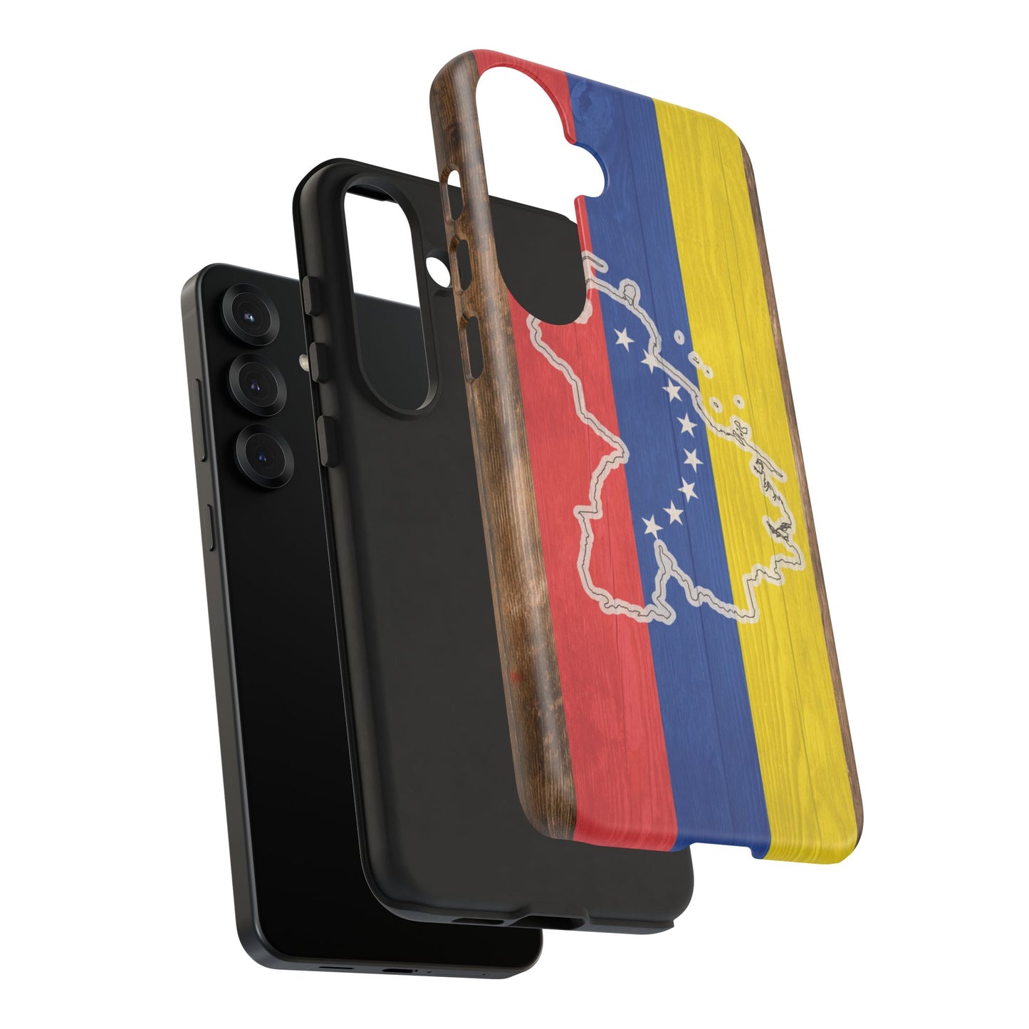 Venezuela Flag Phone Map Case Protective Tough Cover Flag of Venezuela Samsung Venezuelan Pride Hard Plastic Back Venezuela Map Cover