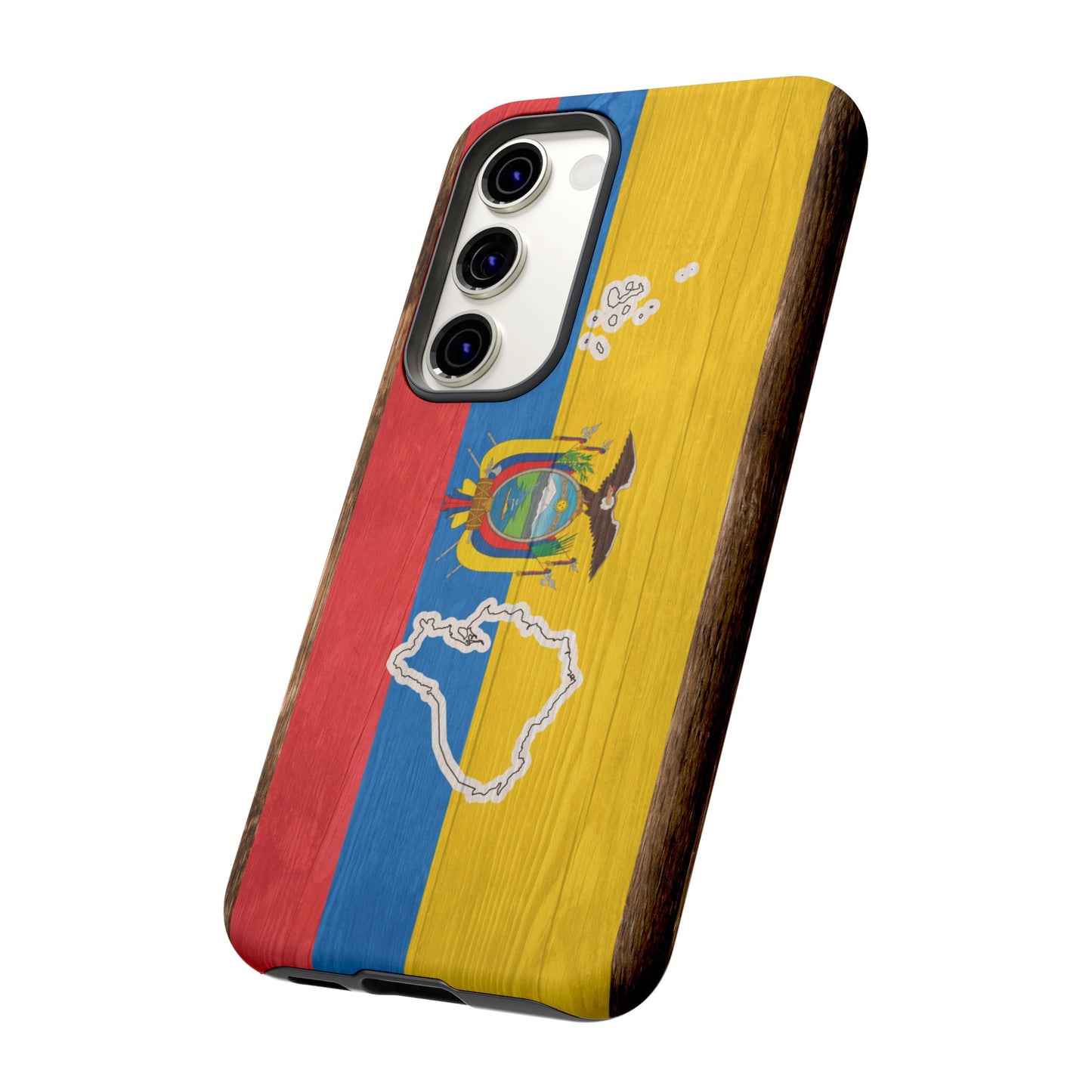 Ecuador Flag Phone Map Case Protective Tough Cover Flag of Ecuador Samsung Ecuadorian Pride Hard Plastic Back Ecuadorian Flag Cover