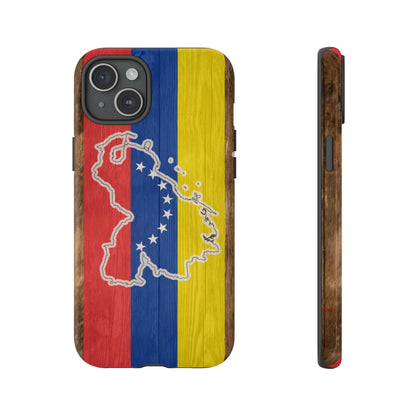 Venezuela Flag Phone Map Case Protective Tough Cover Flag of Venezuela Samsung Venezuelan Pride Hard Plastic Back Venezuela Map Cover